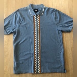 Men’s zippered stussy dress shirt